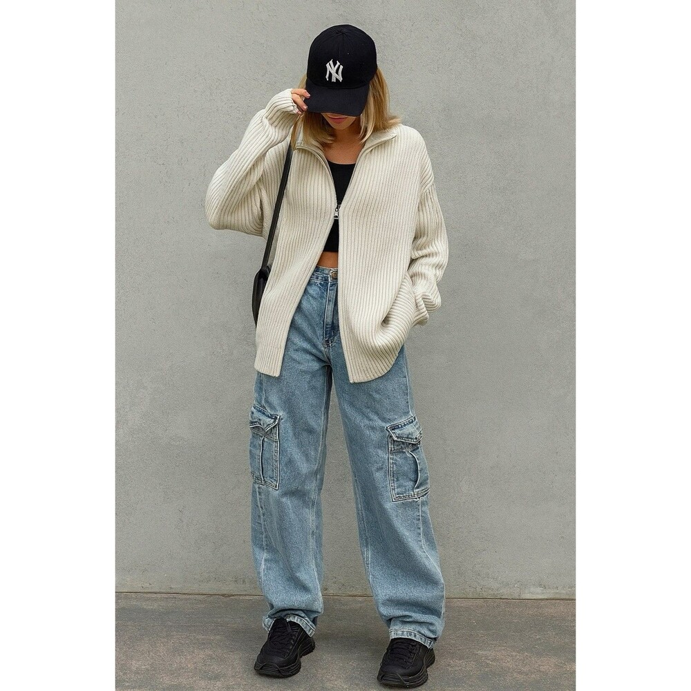 Cello Womens Cargo Jeans  Sz‎ Tag 5/32 Carpenter